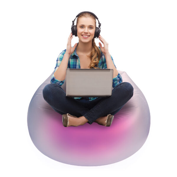 ILLUMINATED INFLATABLE CHAIR WITH REMOTE - Image 3