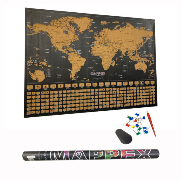 SCRATCH OFF WORLD MAP