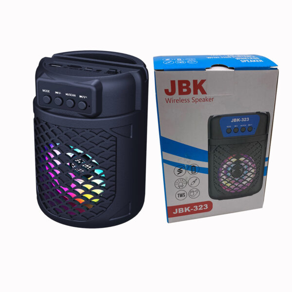 3”  WIRELESS SPEAKER WITH USB/TF CARD & AUX INPUTS, MULTI-COLOR LIGHTS ON SPEAKER