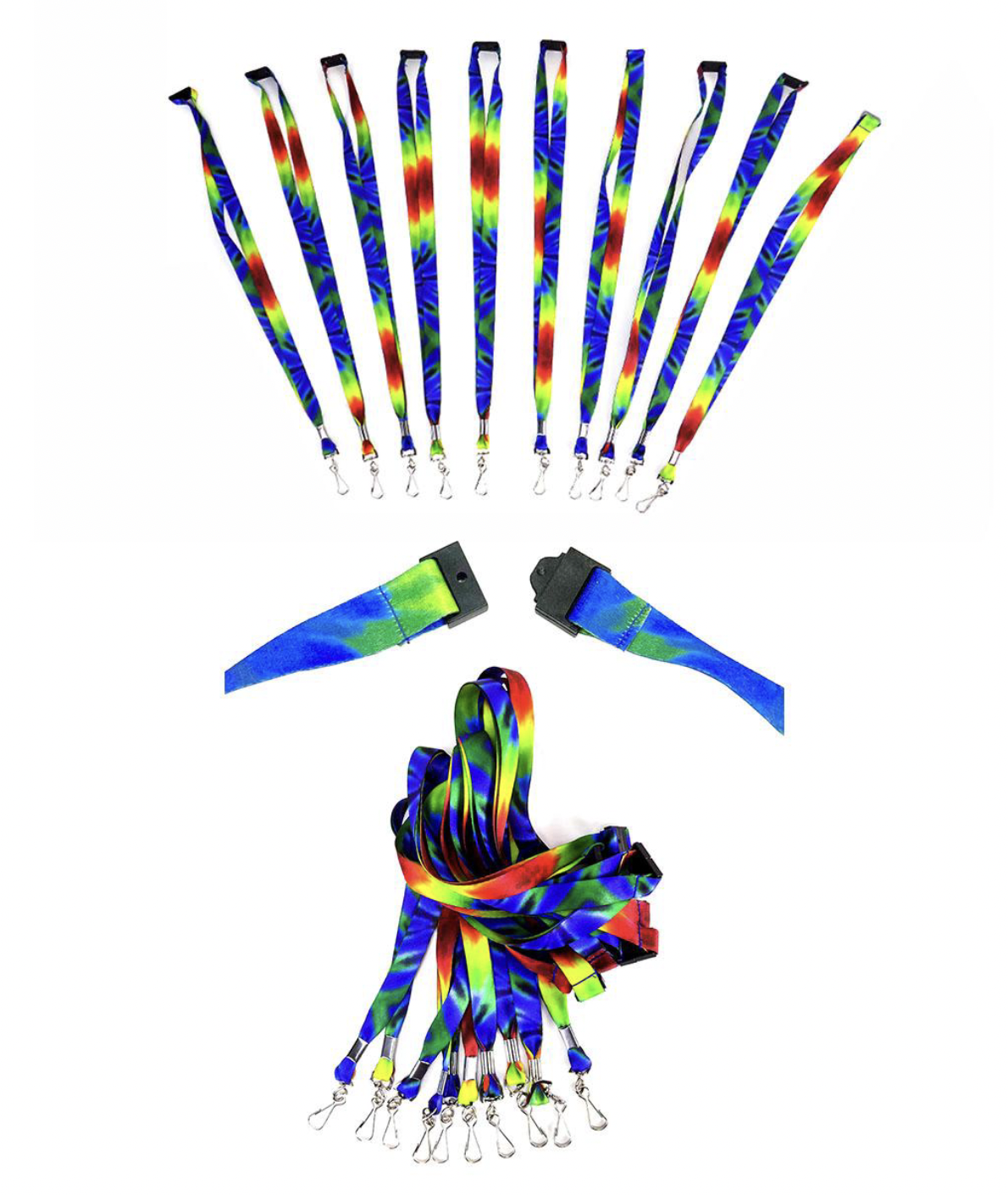 16" LANYARD W/ J-HOOK AND PLASTIC BREAKAWAY CLASP