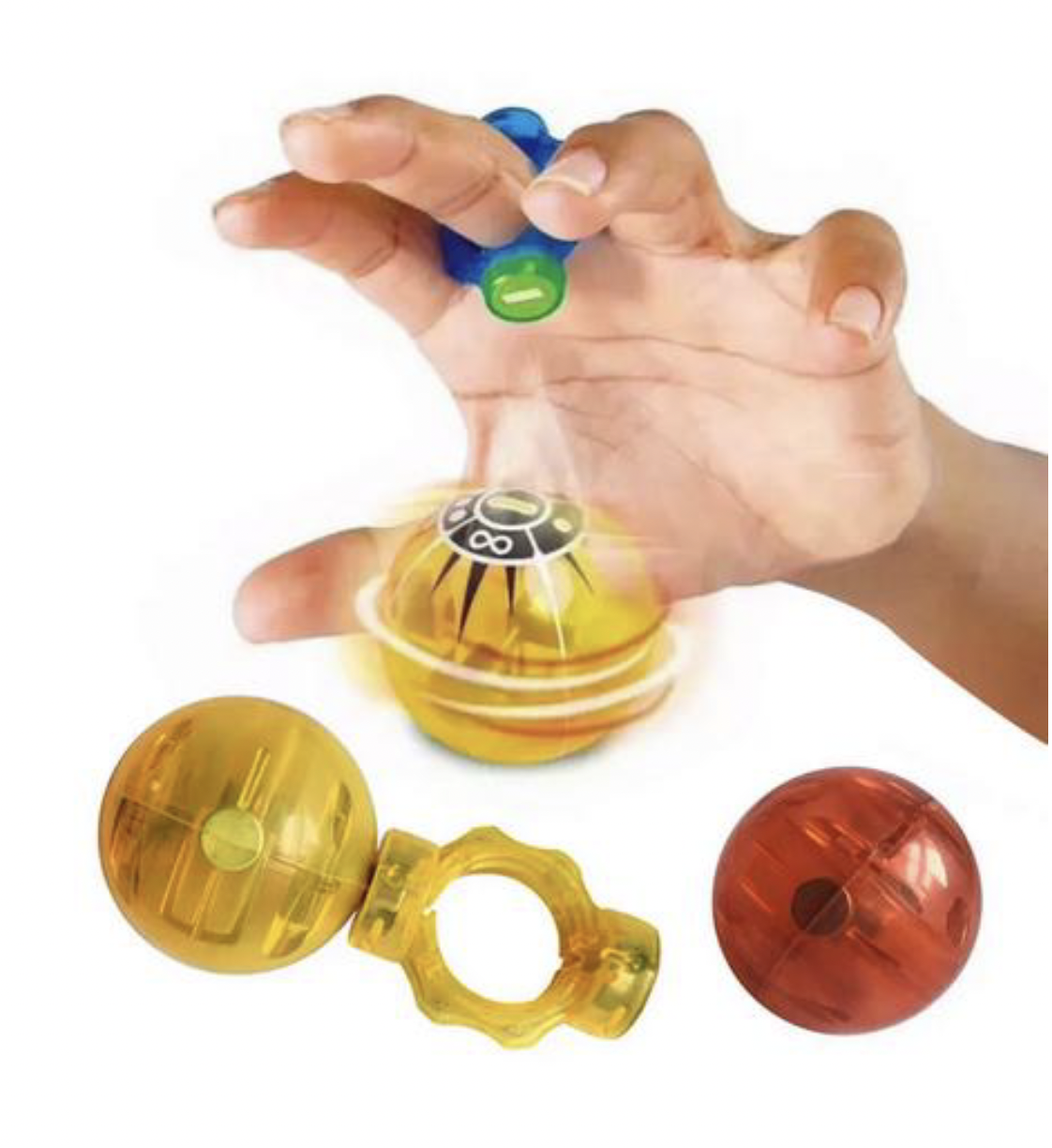 MAGNETOBALL (MAGNETIC RING CONTROLS THE SPIN AND DIRECTION OF THE BALL)