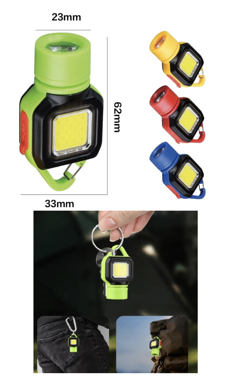 MULTIFUNCTIONAL KEYCHAIN LIGHT
