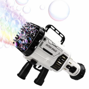 BUBBLE BLASTER (80 BUBBLE JETS WITH USB RECHARGEABLE BATTERY AND MULTI-COLORED LIGHT DISPLAY)